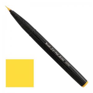 Pentel Arts Sign Pen Micro Brush Pen - Yellow