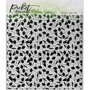 Picket Fence Studios Stencil - Flowers and Polka Dot Fun [SC-281]