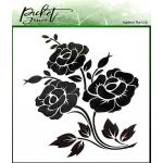 Picket Fence Studios Stencil - Peonies [SC-137]