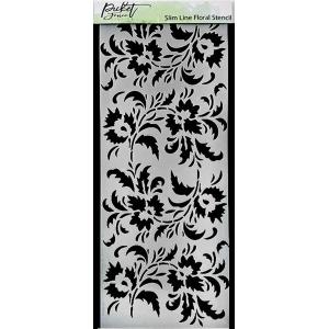 Picket Fence Studios Stencil - Slim Line Floral [SC-197]