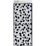 Picket Fence Studios Stencil - Slim Line Flowers and Polka Dot Fun [SC-282]