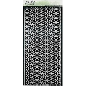 Picket Fence Studios Stencil - Slim Line Lots Of Blossoms [SC-288]