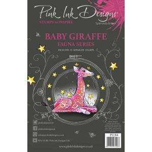 Pink Ink Designs Clear Stamp Set - Baby Giraffe [PI184]