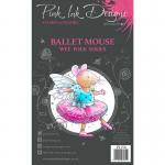 Pink Ink Designs Clear Stamp Set - Ballet Mouse [PI154] - ON SALE!