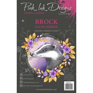 Pink Ink Designs Clear Stamp Set - Brock [PI111]