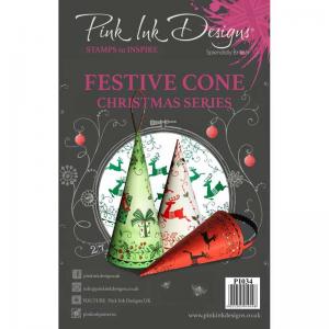 Pink Ink Designs Clear Stamp Set - Festive Cone [PI034]