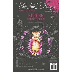 Pink Ink Designs Clear Stamp Set - Kitten [PI185]