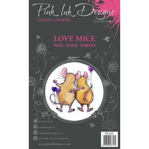Pink Ink Designs Clear Stamp Set - Love Mice [PI143]