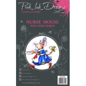 Pink Ink Designs Clear Stamp Set - Nurse Mouse [PI130]