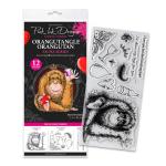 Pink Ink Designs Clear Stamp Set - Orangutangle Orangutan [07-0017-PI]