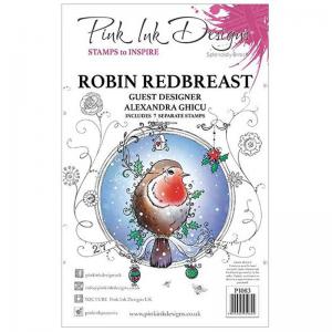 Pink Ink Designs Clear Stamp Set - Robin Redbreast [PI083]