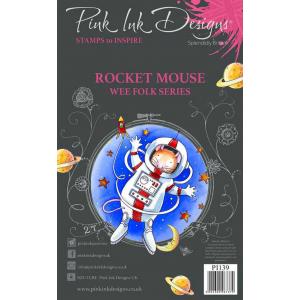 Pink Ink Designs Clear Stamp Set - Rocket Mouse [PI139]