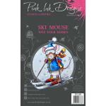 Pink Ink Designs Clear Stamp Set - Ski Mouse [PI140]