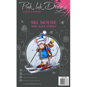 Pink Ink Designs Clear Stamp Set - Ski Mouse [PI140]