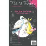 Pink Ink Designs Clear Stamp Set - Stork Mouse [PI159] - ON SALE!