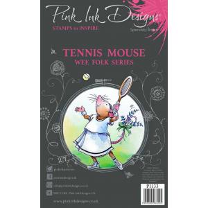 Pink Ink Designs Clear Stamp Set - Tennis Mouse [PI133]