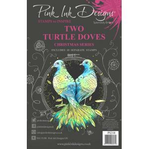Pink Ink Designs Clear Stamp Set - Two Turtle Doves [PI218]