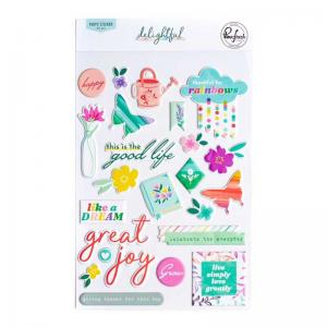 PinkFresh Studio Delightful Collection Puffy Stickers [159122]