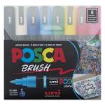 POSCA Paint Pens Brush Tip PC-5BR -  Set Of 8 [PX312364000]