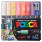 POSCA Paint Pens PC-1M - Set Of 16 Basic [PXPC1M16SET]