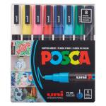 POSCA Paint Pens PC-3M - Set Of 8 Basic [PXPC3M8SET]