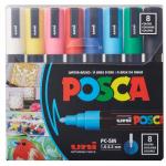 POSCA Paint Pens PC-5M - Set Of 8 Basic [PXPC5M8SET]