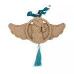 Prima / Julie Nutting Etched Wood Ornament - Santa's Helper