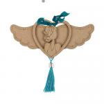 Prima / Julie Nutting Etched Wood Ornament - Holly