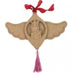 Prima / Julie Nutting Etched Wood Ornament - Joy