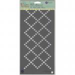 Prima 6" x 12" Bloom Stencil - Criss Cross [980412]