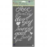 Prima 6" x 12" Bloom Stencil - Phrases [980436]