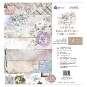 Prima Bohemian Heart Collection - 12" x 12" Paper Pad [664121]