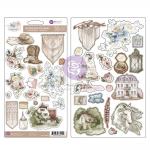 Prima Bohemian Heart Collection - Chipboard Stickers [664152]
