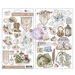 Prima Bohemian Heart Collection - Chipboard Stickers [664152]