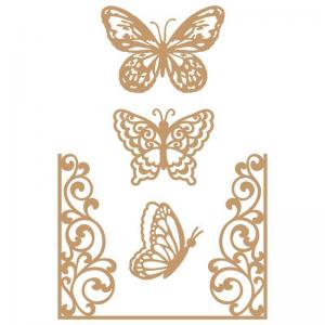 Prima Decorative Chipboard - Butterfly Flight [647346]