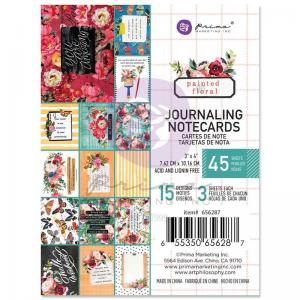 Prima Painted Floral Collection - Journaling Notecards - 3" x 4" [656287]
