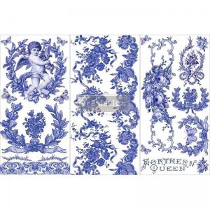 Prima Re-Design Décor Transfers - French Blue [656683]
