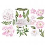 Prima Re-Design Décor Transfers - Morning Peonies [653477] - ON SALE!