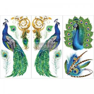Prima Re-Design Décor Transfers - Peacock Paradise [656775]