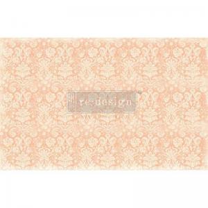 Prima Re-Design Découpage Décor Tissue Paper - Peach Damask [649098]