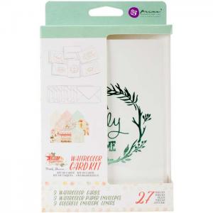 Prima Sweet Peppermint Watercolor Card Kit [991531]