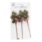 Prima Twinkle Treats Collection - Paper Flowers - Evergreen Sprigs [680305]