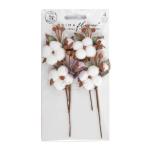 Prima Twinkle Treats Collection - Paper Flowers - Snowy Cotton [680350]