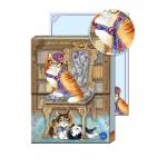 Punch Studio Pocket Notepad - Posh Pets Library Cat [42374]