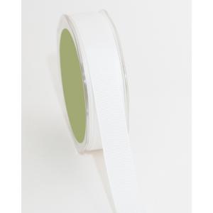 3/4" Grosgrain Ribbon (2 Yards) - [QH01] White