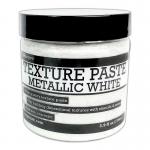 Ranger Texture Paste - Metallic White 4oz Jar [INK76919]
