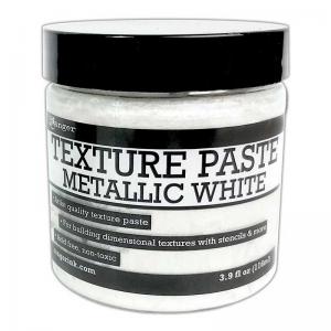 Ranger Texture Paste - Metallic White 4oz Jar [INK76919]