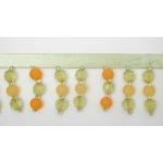 Bead Fringe by the Half Yard - 1 1/4" Faceted/Matte [65] Citrus