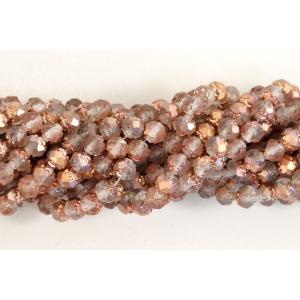 5/6mm Rosebud Firepolish Beads - [27171] Matte Apollo Gold