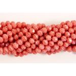 5/6mm Rosebud Firepolish Beads - [74020] Coral Pink